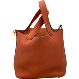 エルメス HERMES ピコタンロックPM エクラ U刻 キュイーブル/カプシーヌ GD金具 トリヨン/スイフト レディース ハンドバッグ