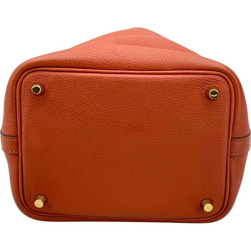 エルメス HERMES ピコタンロックPM エクラ U刻 キュイーブル/カプシーヌ GD金具 トリヨン/スイフト レディース ハンドバッグ