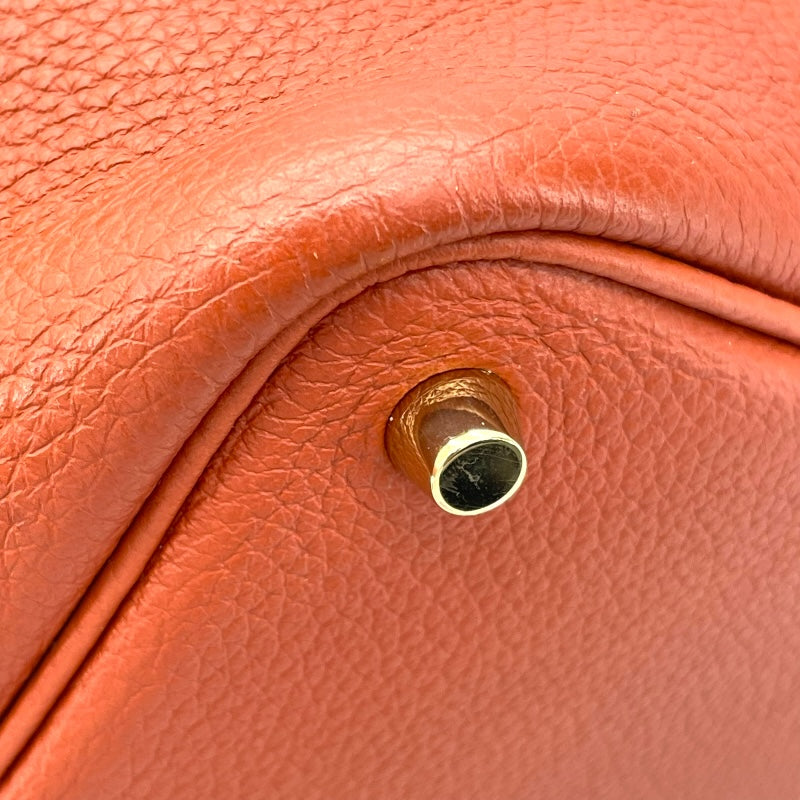 エルメス HERMES ピコタンロックPM エクラ U刻 キュイーブル/カプシーヌ GD金具 トリヨン/スイフト レディース ハンドバッグ