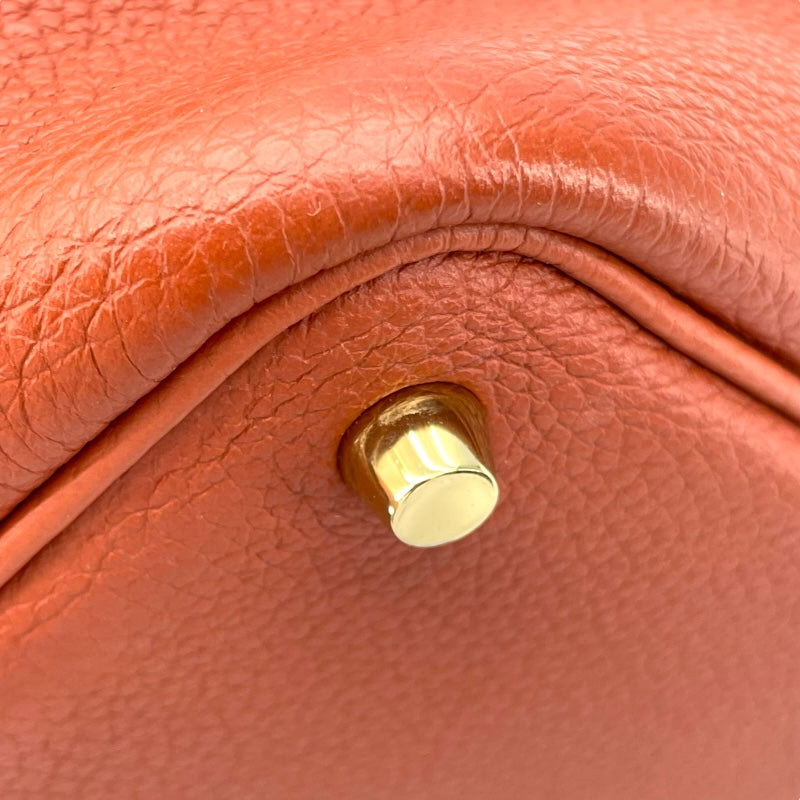 エルメス HERMES ピコタンロックPM エクラ U刻 キュイーブル/カプシーヌ GD金具 トリヨン/スイフト レディース ハンドバッグ