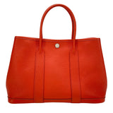 エルメス HERMES ガーデンパーティーTPM □Q刻 サンギーヌ SV金具 カントリー レディース トートバッグ
