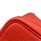 エルメス HERMES ガーデンパーティーTPM □Q刻 サンギーヌ SV金具 カントリー レディース トートバッグ