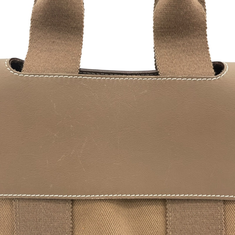エルメス HERMES ヴァルパラインPM エトゥープ SV金具 トワル/スイフト レディース ハンドバッグ