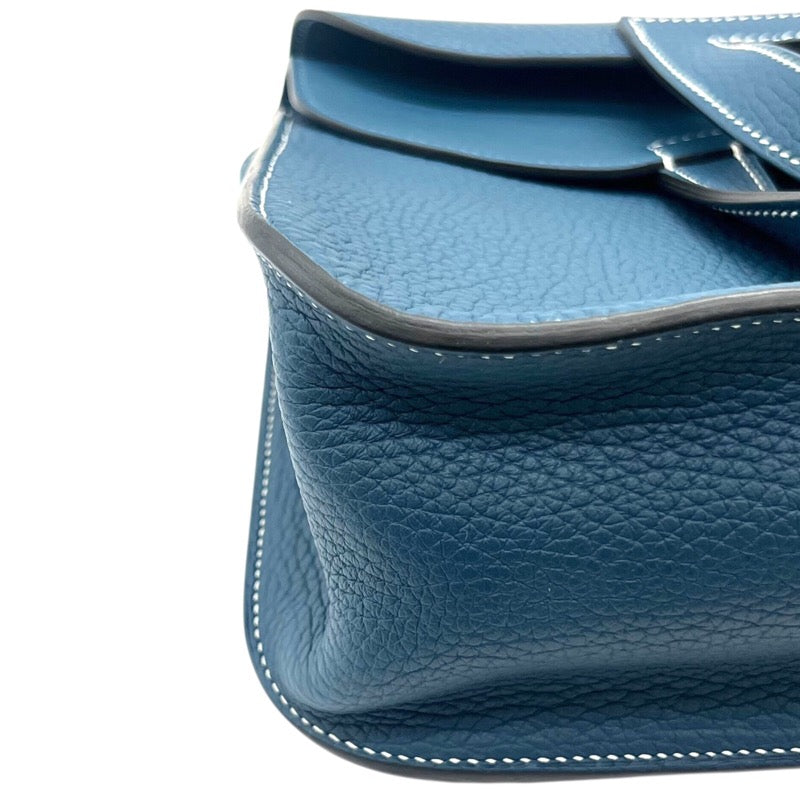 エルメス HERMES アルザン31 A刻印 ディープブルー/SV金具 トリヨンクレマンス レディース ショルダーバッグ