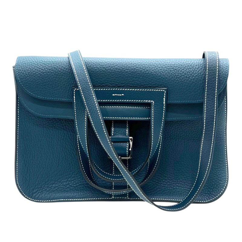 エルメス HERMES アルザン31 A刻印 ディープブルー/SV金具 トリヨンクレマンス レディース ショルダーバッグ