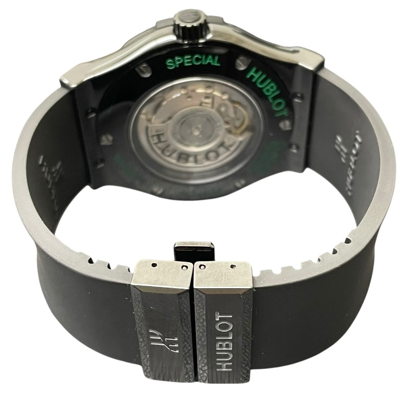 ウブロ HUBLOT クラシックフュージョン ブラックセラミック ブリティッシュグリーン 511.CM.5270.RX.MYOS セラミック 自動巻き メンズ 腕時計