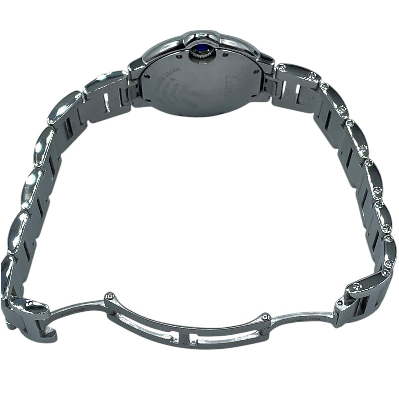 カルティエ Cartier バロンブルー ドゥ カルティエ 33mm W4EB0023 シルバー SS レディース 腕時計