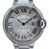 カルティエ Cartier バロンブルー ドゥ カルティエ 33mm W4EB0023 シルバー SS レディース 腕時計