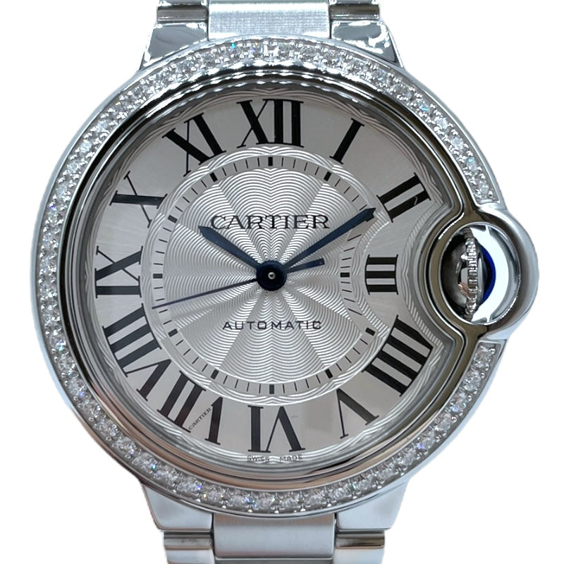カルティエ Cartier バロンブルー ドゥ カルティエ 33mm W4EB0023 シルバー SS レディース 腕時計