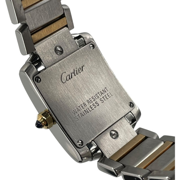 カルティエ Cartier タンク フランセーズ SM W51007Q4 アイボリー SS クオーツ レディース 腕時計