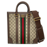 グッチ GUCCI オフィディア ミディアム トートバッグ 724685 ブラウン GGスプリーム レディース トートバッグ