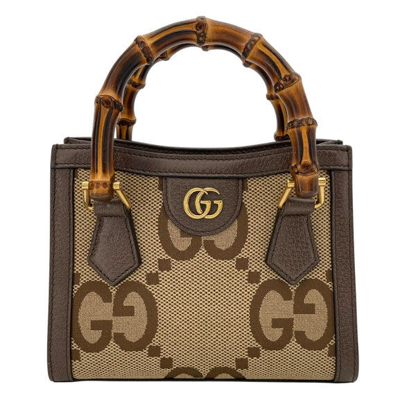 グッチ GUCCI ダイアナミニトートバッグ 355661 ブラウン ジャンボGG レディース トートバッグ