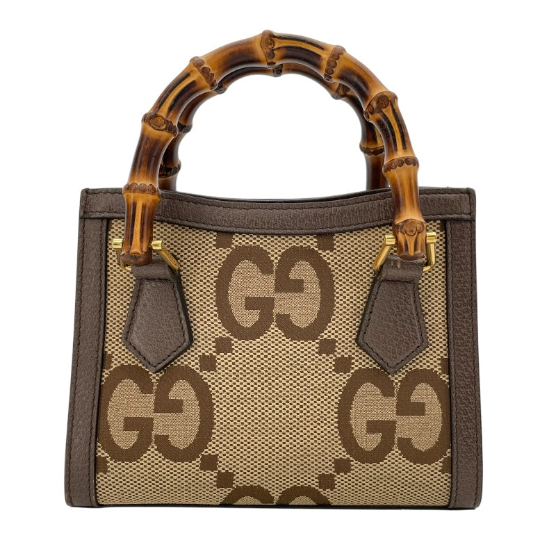 グッチ GUCCI ダイアナミニトートバッグ 355661 ブラウン ジャンボGG レディース トートバッグ