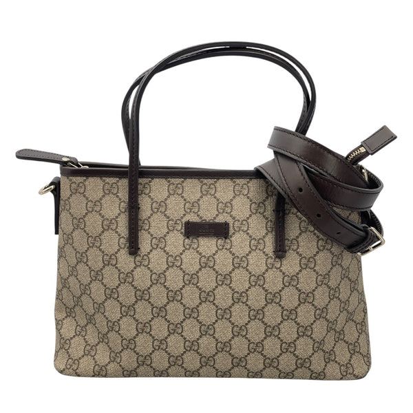 グッチ GUCCI 2WAY ハンドバッグ 353440 ブラウン GGスプリーム レディース ハンドバッグ
