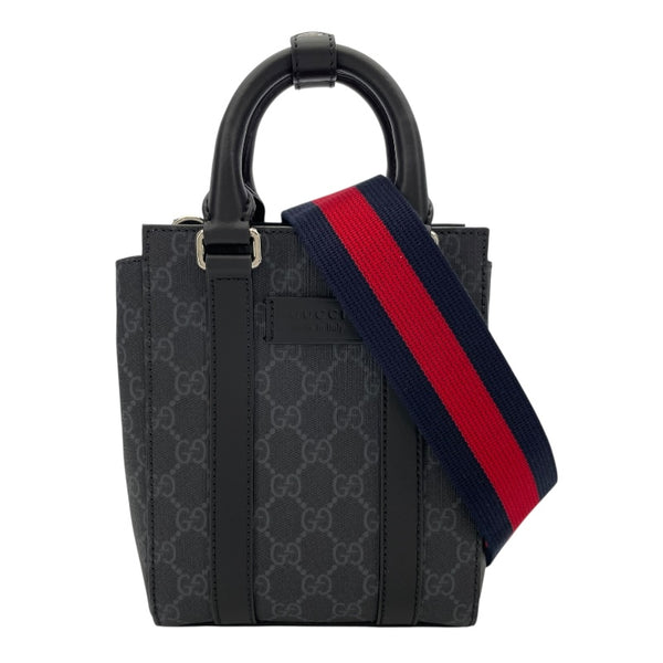 グッチ GUCCI GGスプリームミニトートバッグ 696010 ブラック GGスプリーム メンズ トートバッグ