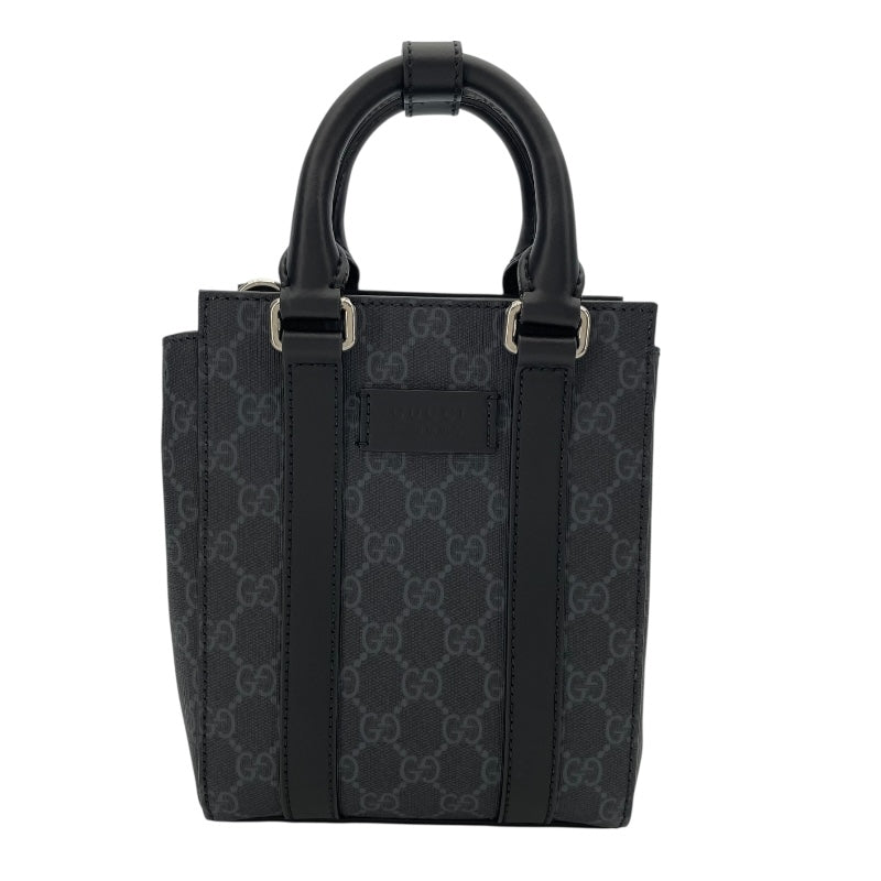 グッチ GUCCI GGスプリームミニトートバッグ 696010 ブラック GG