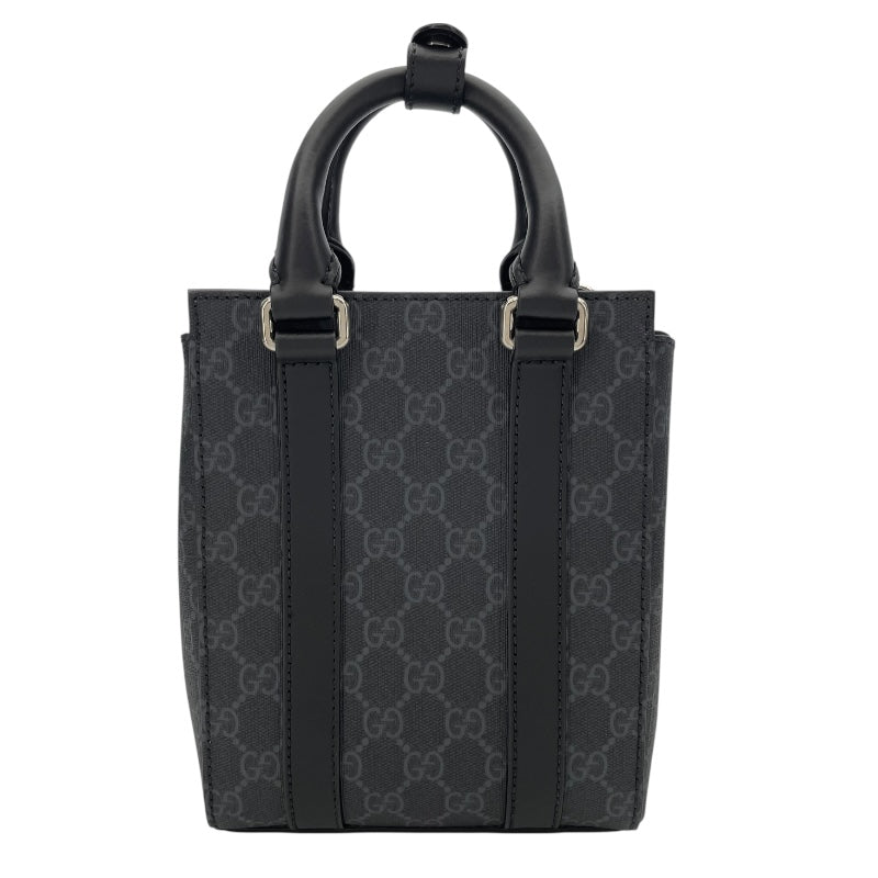 グッチ GUCCI GGスプリームミニトートバッグ 696010 ブラック GGスプリーム メンズ トートバッグ