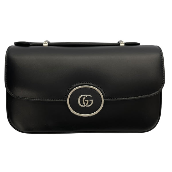 グッチ GUCCI ダブルG 2Way ハンドバッグ 739722 ブラック レザー レディース ハンドバッグ