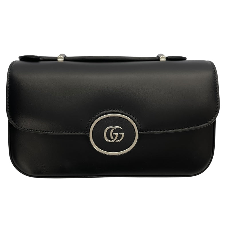 グッチ GUCCI ダブルG 2Way ハンドバッグ 739722 ブラック レザー レディース ハンドバッグ