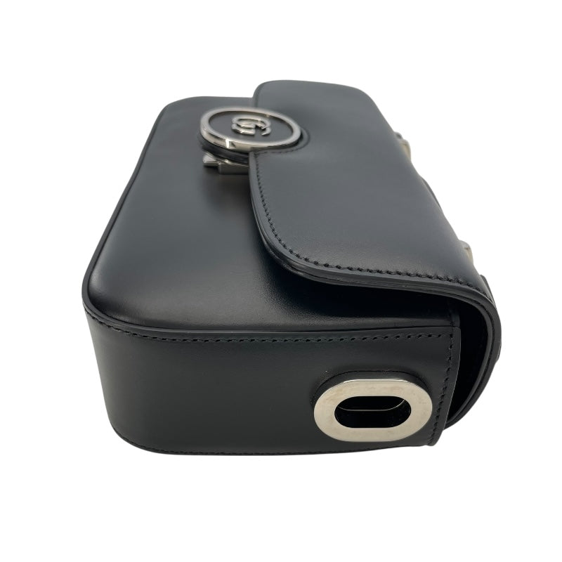 グッチ GUCCI ダブルG 2Way ハンドバッグ 739722 ブラック レザー レディース ハンドバッグ