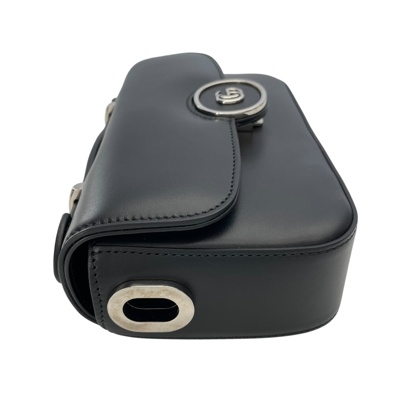 グッチ GUCCI ダブルG 2Way ハンドバッグ 739722 ブラック レザー レディース ハンドバッグ