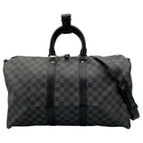 ルイ・ヴィトン LOUIS VUITTON キーポル・バンドリエール45 N41418 ブラック ダミエ・グラフィット ユニセックス ボストンバッグ