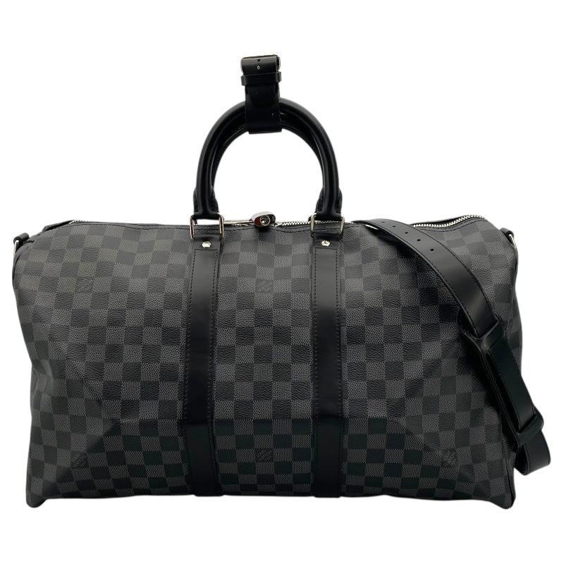 ルイ・ヴィトン LOUIS VUITTON キーポル・バンドリエール45 N41418 ブラック ダミエ・グラフィット ユニセックス ボストンバッグ