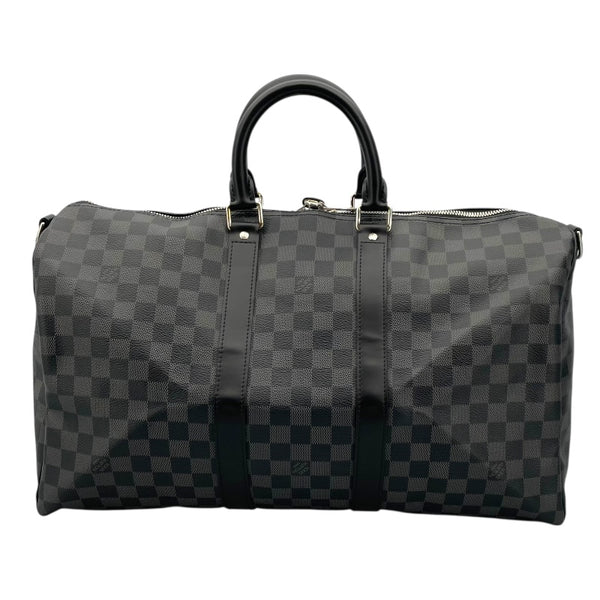 ルイ・ヴィトン LOUIS VUITTON キーポル・バンドリエール45 N41418 ブラック ダミエ・グラフィット ユニセックス ボストンバッグ