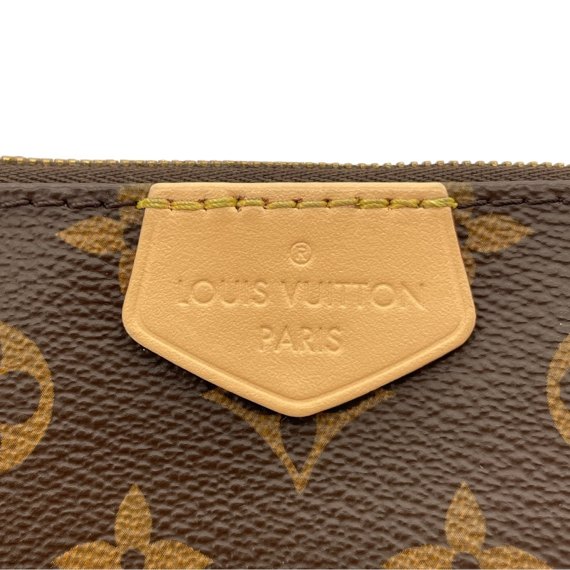 ルイ・ヴィトン LOUIS VUITTON ミュルティ･ポシェット･アクセソワール M44813 ブラウンxカーキ モノグラムキャンバス レディース ショルダーバッグ