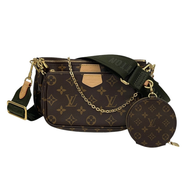 ルイ・ヴィトン LOUIS VUITTON ミュルティ･ポシェット･アクセソワール M44813 ブラウンxカーキ モノグラムキャンバス レディース ショルダーバッグ