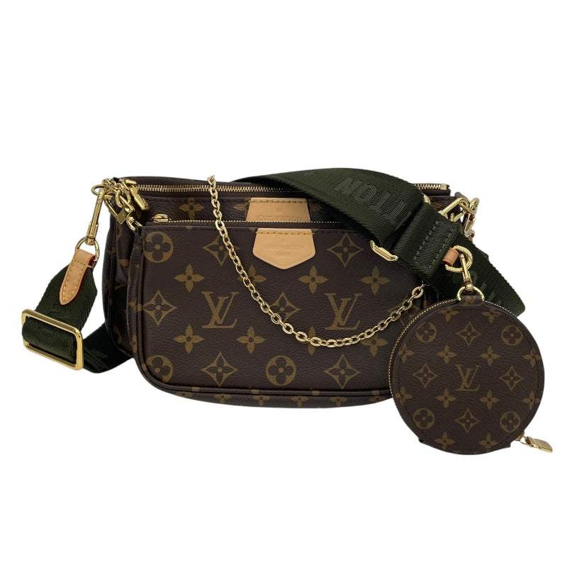 ルイ・ヴィトン LOUIS VUITTON ミュルティ･ポシェット･アクセソワール M44813 ブラウンxカーキ モノグラムキャンバス レディース ショルダーバッグ