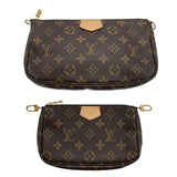 ルイ・ヴィトン LOUIS VUITTON ミュルティ･ポシェット･アクセソワール M44813 ブラウンxカーキ モノグラムキャンバス レディース ショルダーバッグ