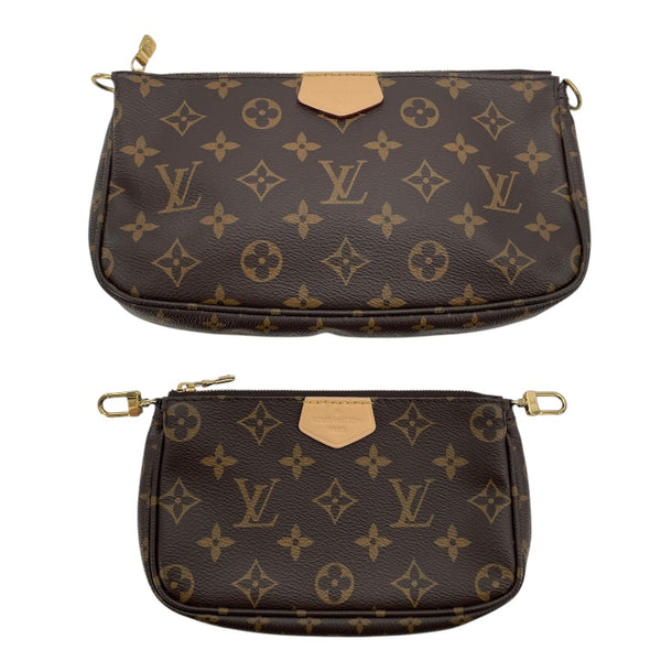 ルイ・ヴィトン LOUIS VUITTON ミュルティ･ポシェット･アクセソワール M44813 ブラウンxカーキ モノグラムキャンバス レディース ショルダーバッグ