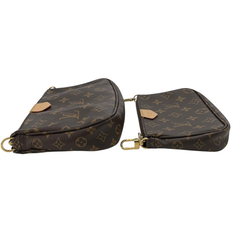 ルイ・ヴィトン LOUIS VUITTON ミュルティ･ポシェット･アクセソワール M44813 ブラウンxカーキ モノグラムキャンバス レディース ショルダーバッグ