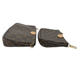 ルイ・ヴィトン LOUIS VUITTON ミュルティ･ポシェット･アクセソワール M44813 ブラウンxカーキ モノグラムキャンバス レディース ショルダーバッグ
