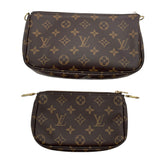 ルイ・ヴィトン LOUIS VUITTON ミュルティ･ポシェット･アクセソワール M44813 ブラウンxカーキ モノグラムキャンバス レディース ショルダーバッグ