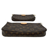 ルイ・ヴィトン LOUIS VUITTON ミュルティ･ポシェット･アクセソワール M44813 ブラウンxカーキ モノグラムキャンバス レディース ショルダーバッグ