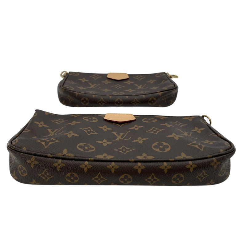 ルイ・ヴィトン LOUIS VUITTON ミュルティ･ポシェット･アクセソワール M44813 ブラウンxカーキ モノグラムキャンバス レディース ショルダーバッグ
