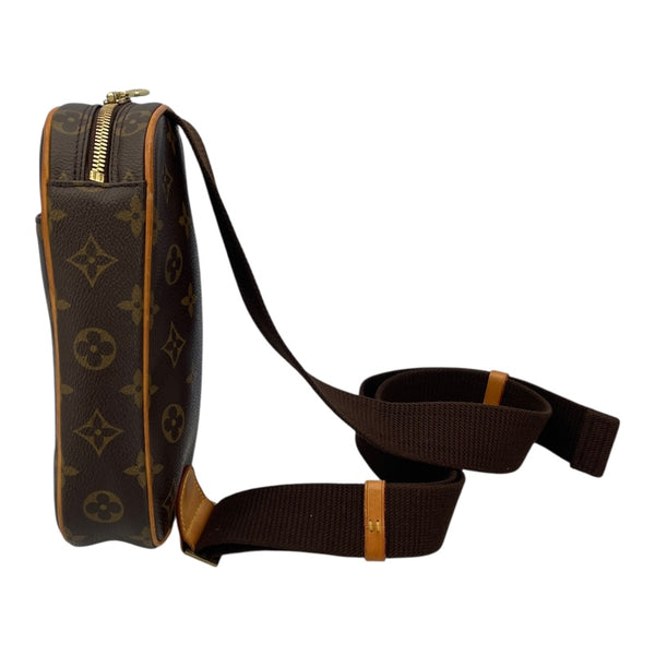 ルイ・ヴィトン LOUIS VUITTON ポシェット・ガンジュ M51870 ブラウン モノグラム・キャンバス ユニセックス ショルダーバッグ