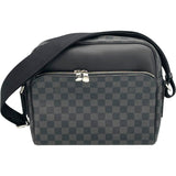 ルイ・ヴィトン LOUIS VUITTON デイトンPM N41408 グレー ダミエ・グラフィット メンズ ショルダーバッグ