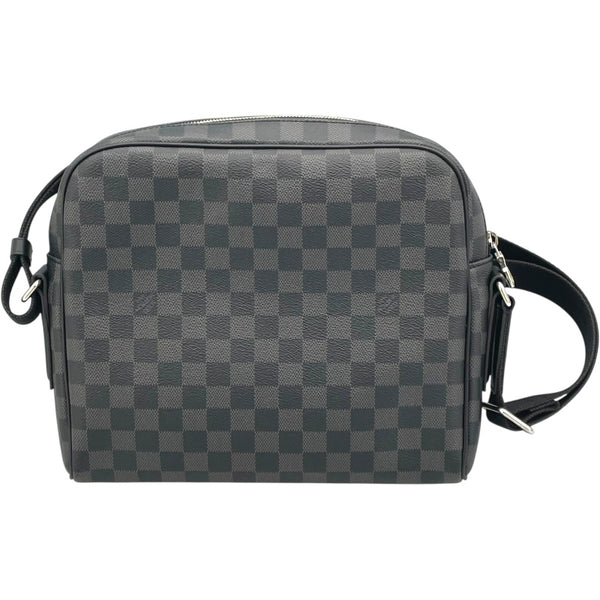 ルイ・ヴィトン LOUIS VUITTON デイトンPM N41408 グレー ダミエ・グラフィット メンズ ショルダーバッグ