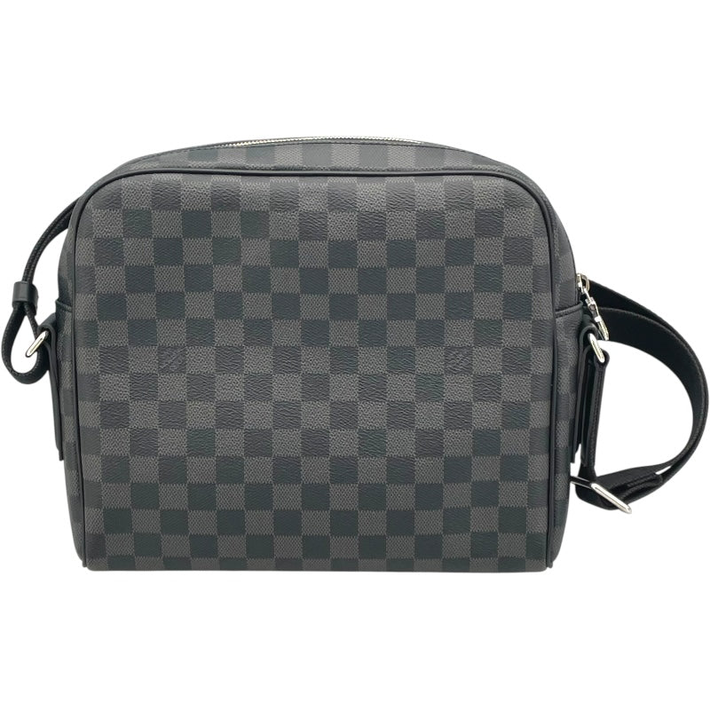 ルイ・ヴィトン LOUIS VUITTON デイトンPM N41408 グレー ダミエ・グラフィット メンズ ショルダーバッグ