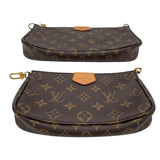 ルイ・ヴィトン LOUIS VUITTON ミュルティ･ポシェット･アクセソワール M44840 ブラウンxローズクレール モノグラムキャンバス レディース ショルダーバッグ