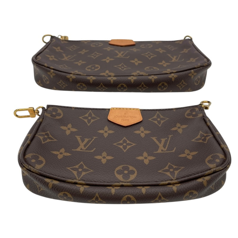 ルイ・ヴィトン LOUIS VUITTON ミュルティ･ポシェット･アクセソワール M44840 ブラウンxローズクレール モノグラムキャンバス レディース ショルダーバッグ