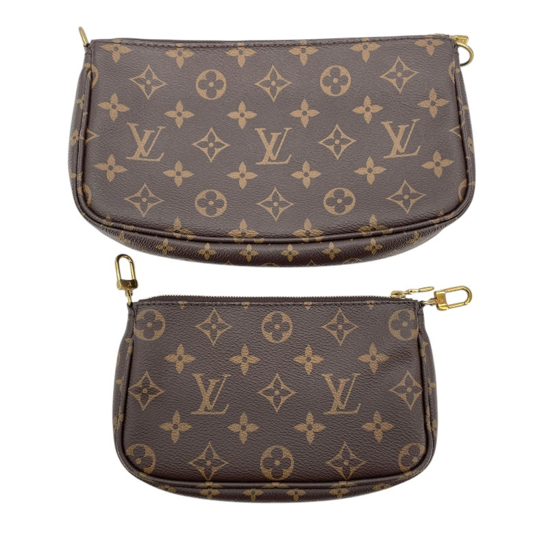 ルイ・ヴィトン LOUIS VUITTON ミュルティ･ポシェット･アクセソワール M44840 ブラウンxローズクレール モノグラムキャンバス レディース ショルダーバッグ