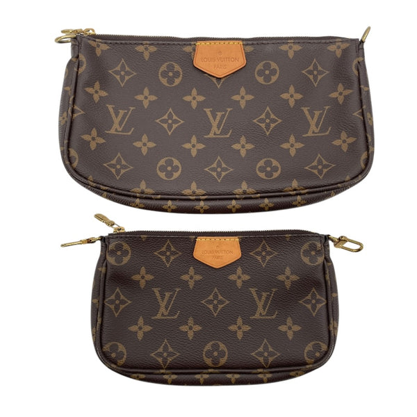 ルイ・ヴィトン LOUIS VUITTON ミュルティ･ポシェット･アクセソワール M44840 ブラウンxローズクレール モノグラムキャンバス レディース ショルダーバッグ