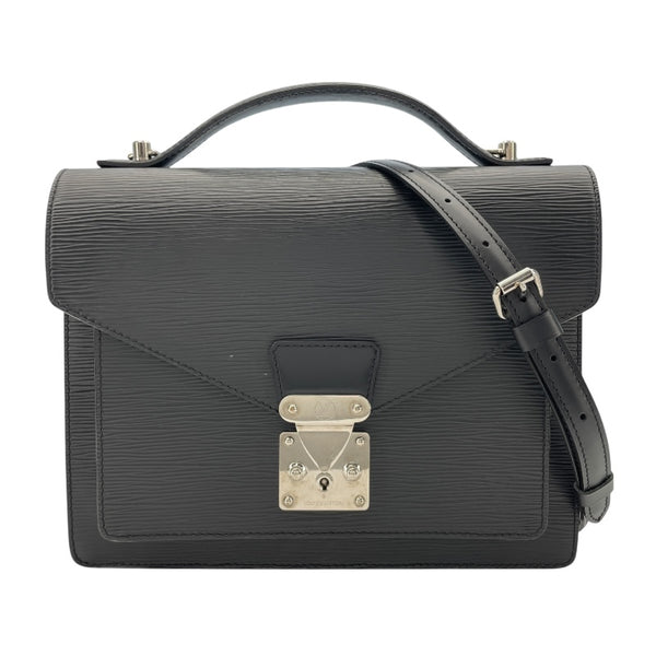 ルイ・ヴィトン LOUIS VUITTON モンソー M52792 ノワール エピ ユニセックス ハンドバッグ