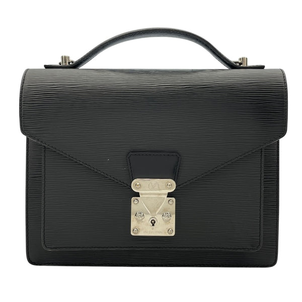 ルイ・ヴィトン LOUIS VUITTON モンソー M52792 ノワール エピ ユニセックス ハンドバッグ