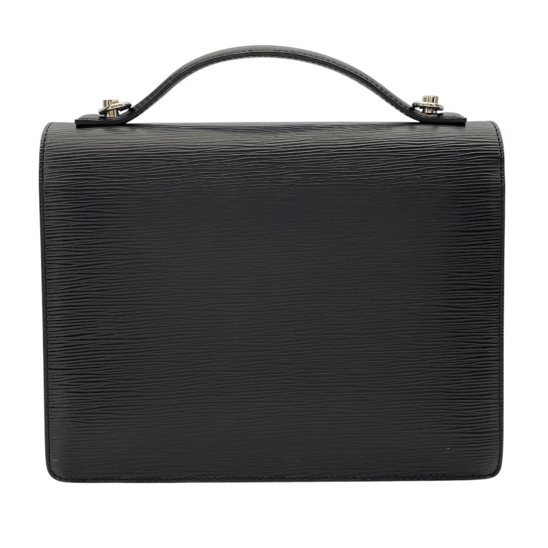 ルイ・ヴィトン LOUIS VUITTON モンソー M52792 ノワール エピ ユニセックス ハンドバッグ