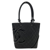 シャネル CHANEL カンボンライントートミディアム A25166 15番台 ブラック レザー レディース トートバッグ